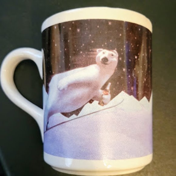 Coca Cola 1996 Polar Bear Mug by Gibson - Picture 2 of 4